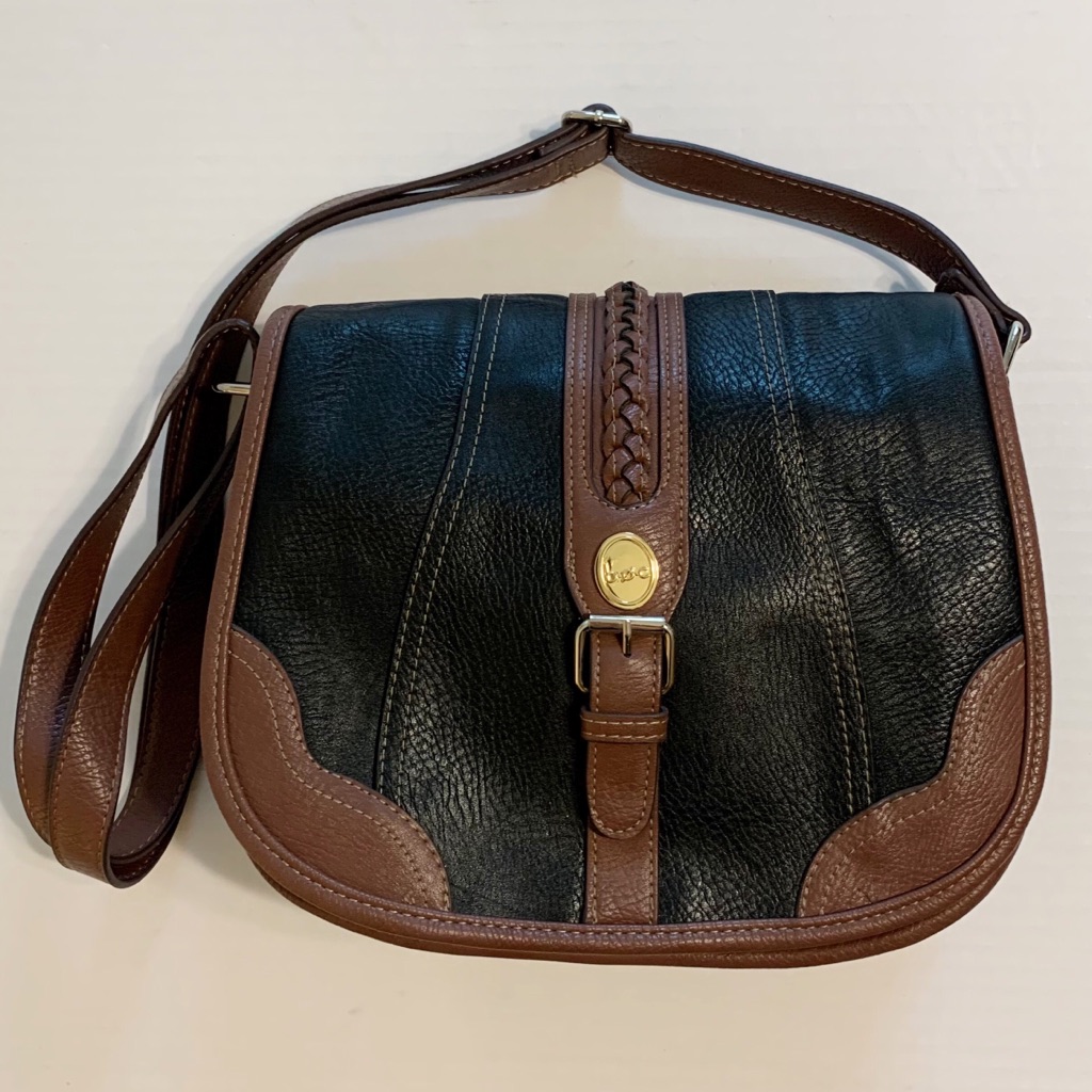 Boc Faux Leather Black & Brown Purse
